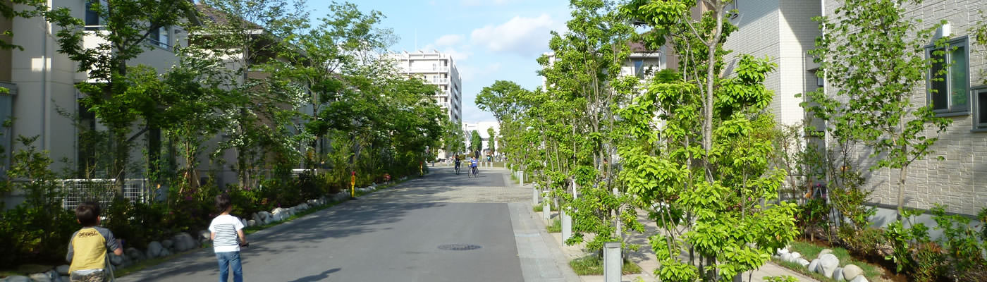 「レイクタウン美環の杜」の安心?安全に配慮したまち並み