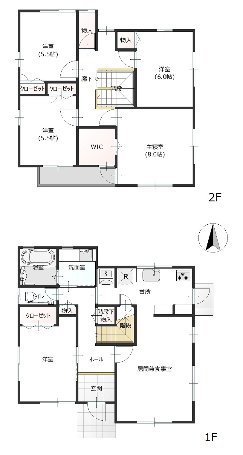 掲載の間取り図は設計図書を基に描き起こしたもので実際とは多少異なる場合があります。
