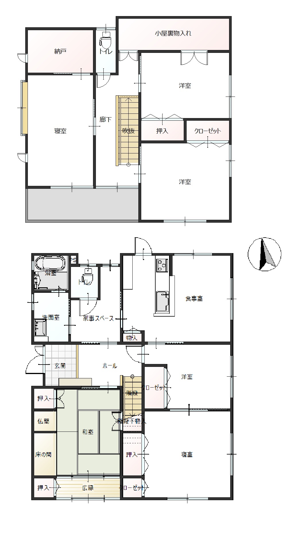 掲載の間取り図は設計図書を基に描き起こしたもので実際とは多少異なる場合があります。