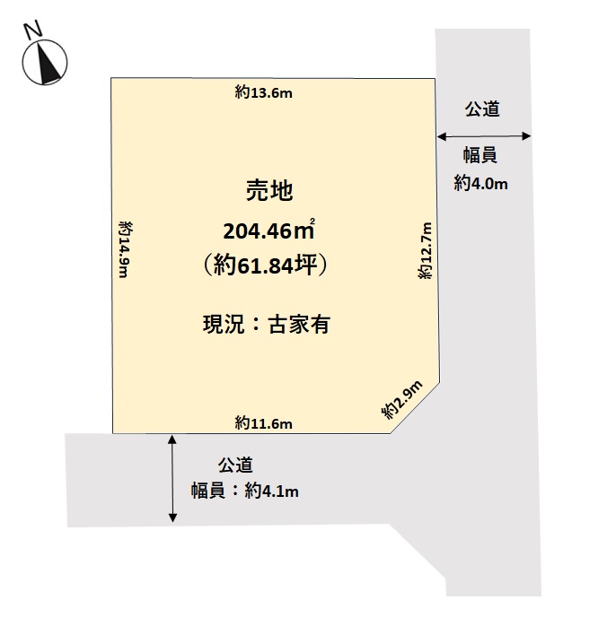 區畫図（図面と現況が異なる場合は現況を優先します。）
