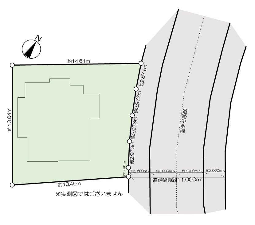 區(qū)畫(huà)図　実測(cè)図ではございません。