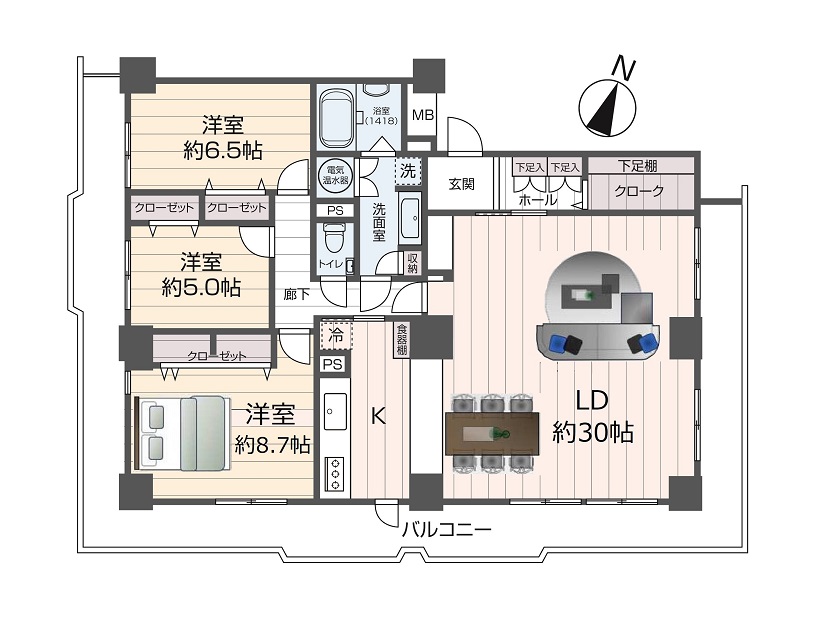 掲載の間取り図は設計図書を基に描き起こしたもので実際とは多少異なる場合があります。
