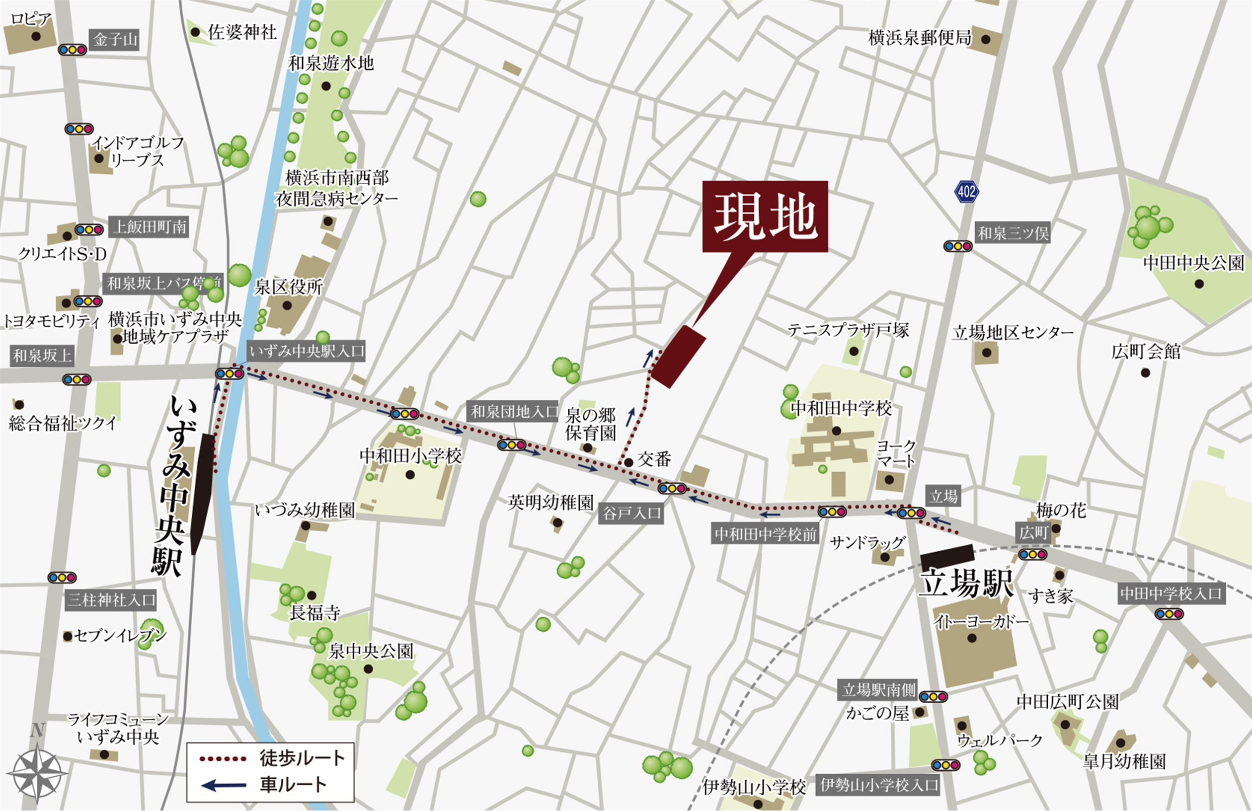 現地案內図