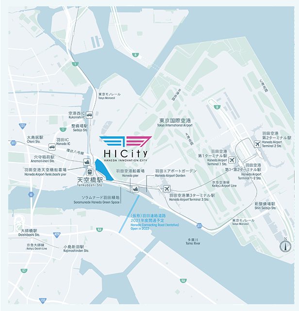 HANEDA INNOVATION CITY (HICITY)地図