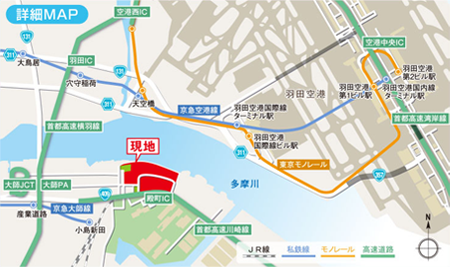 殿町プロジェクトⅢA棟(RGBⅢ)地図