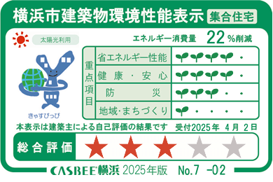 橫浜市建築物環境性能表示［集合住宅］