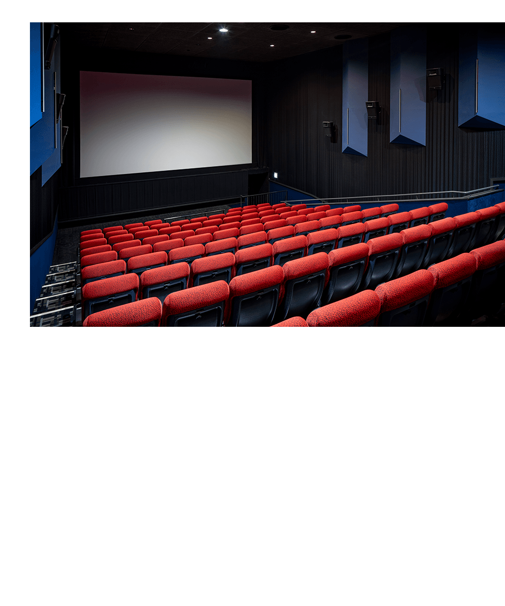 MOVIX昭島 徒歩3分?約210m：全12スクリーンの充実した館內では、お得なサービスディも実施している。