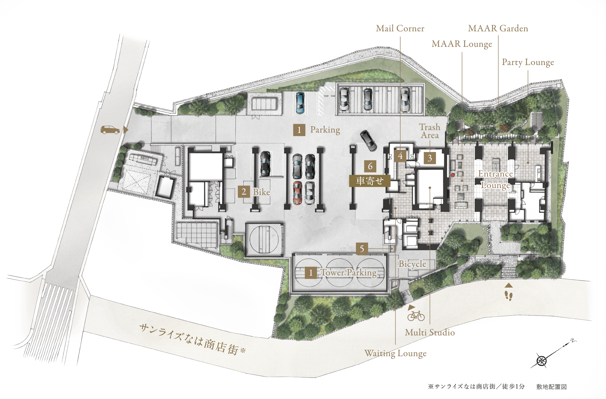 敷地配置図