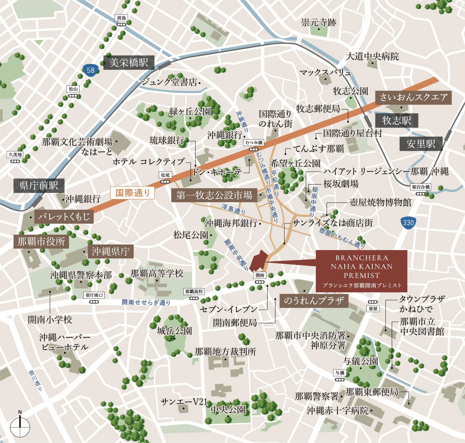 現地案內図