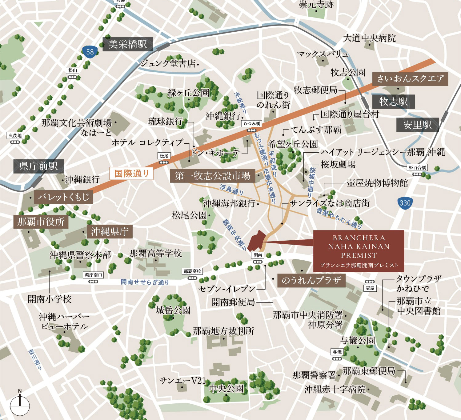 現地案內図