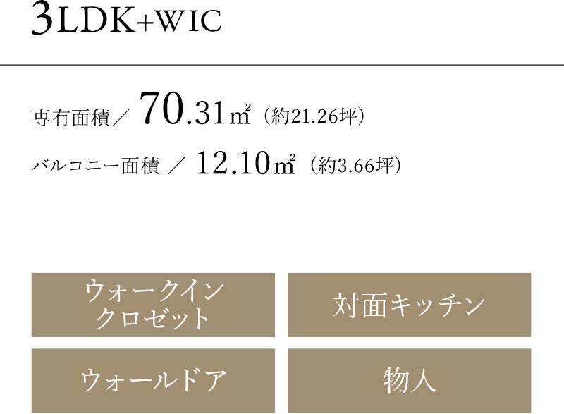 3LDK+WIC