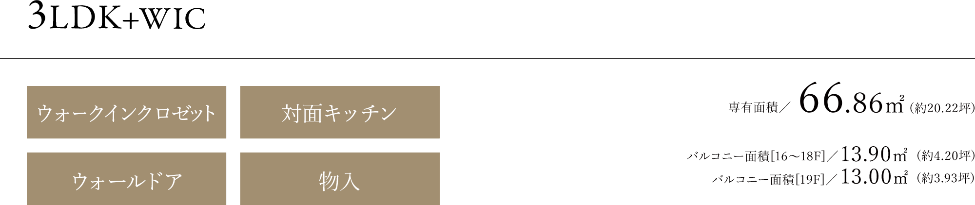 3LDK+WIC