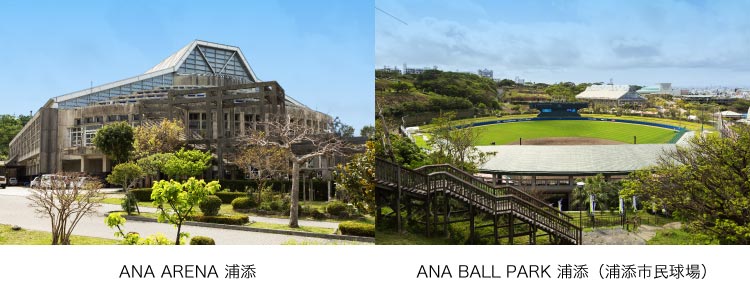 「ANA ARENA 浦添」「ANA BALL PARK 浦添（浦添市?球場）」