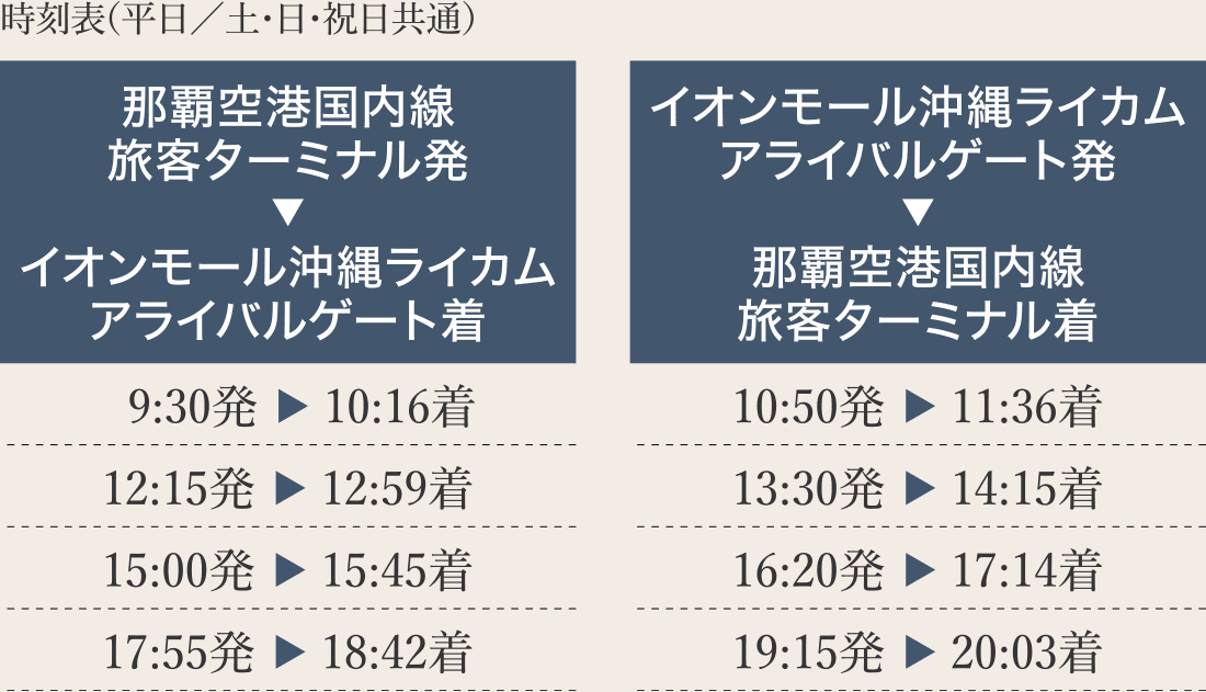 時刻表（平日／土?日?祝日共通）