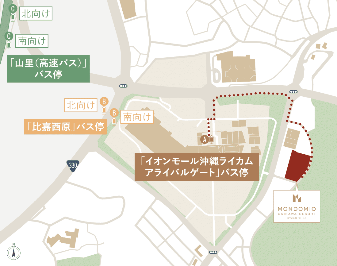 バス停案內図