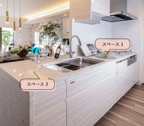 スペース1 スペース2