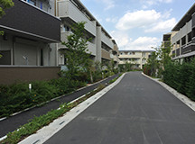 無(wú)電柱の街並み