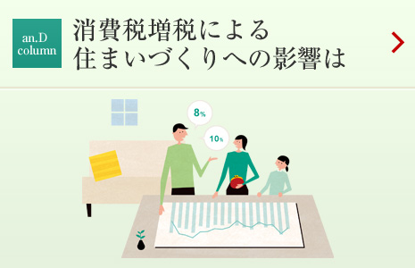 an.D Cloumn：消費(fèi)稅増稅による住まいづくりへの影響は