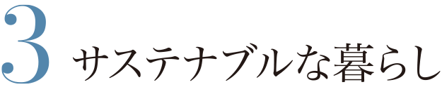 3 サステナブルな暮らし